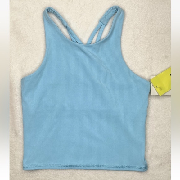 All In Motion Cropped Tank Tight Fit Kids Girls Size Small (6/7T) Build In Bra - Picture 1 of 7